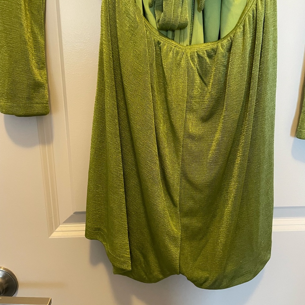 Princess Polly Olive Green Loriella Long Sleeve Romper - Picture 2 of 10